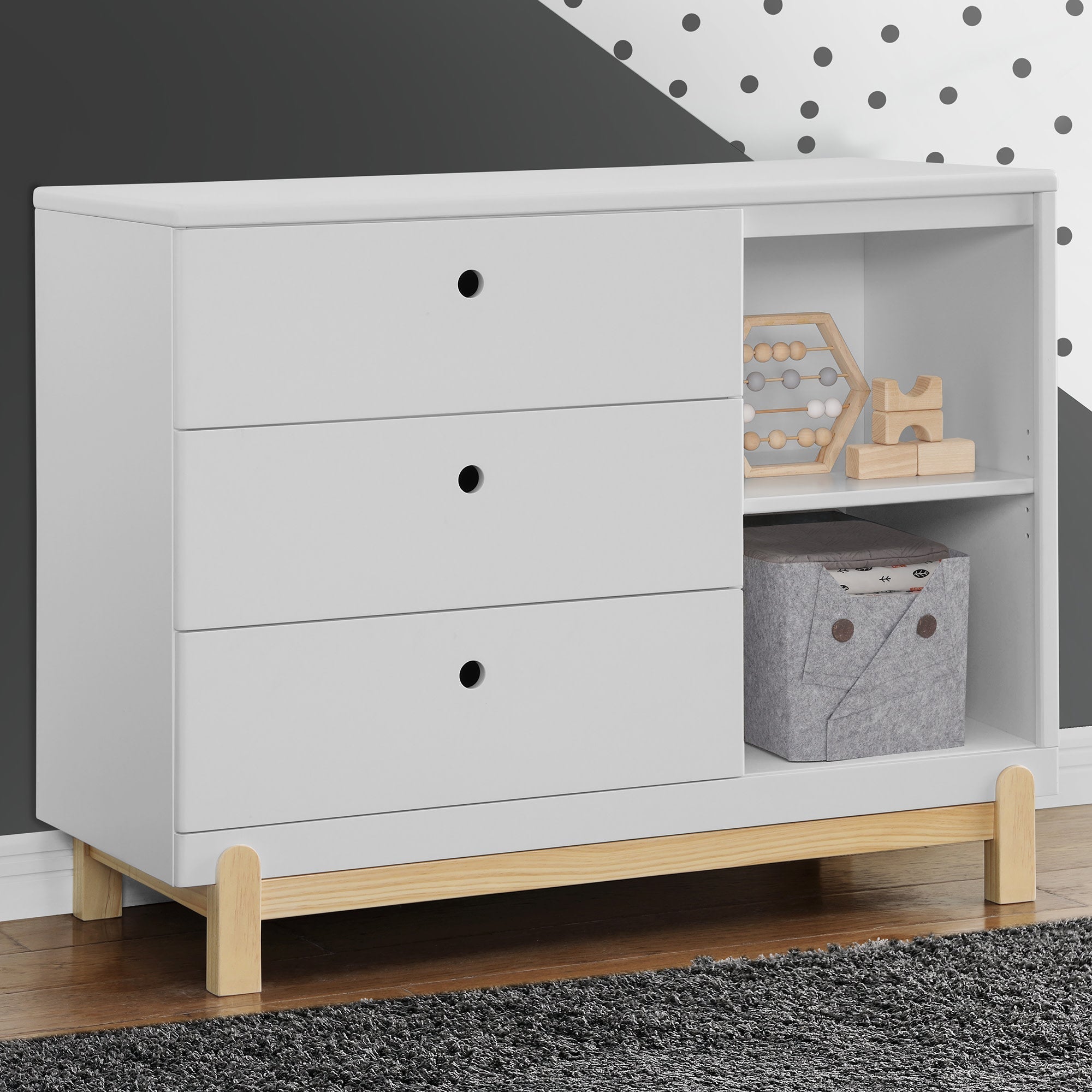 Delta Children Poppy 3 Drawer Dresser with Cubbies Delta Children Poppy 3 Drawer Dresser with Cubbies