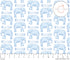 Sugar + Maple Large Blanket & Hat Set - Elephant Blue