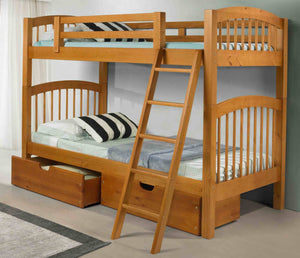 Innovations Phoenix Twin/Twin Bunk Bed with Short Ladder