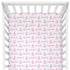 Sugar + Maple Crib Sheet - Anchor Pink