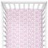 Sugar + Maple Crib Sheet - Elephant Pink