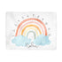 Sugar + Maple Colorful Rainbow Arch Milestone Blanket - Personalized