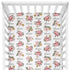 Sugar + Maple Crib Sheet - Retro Rose