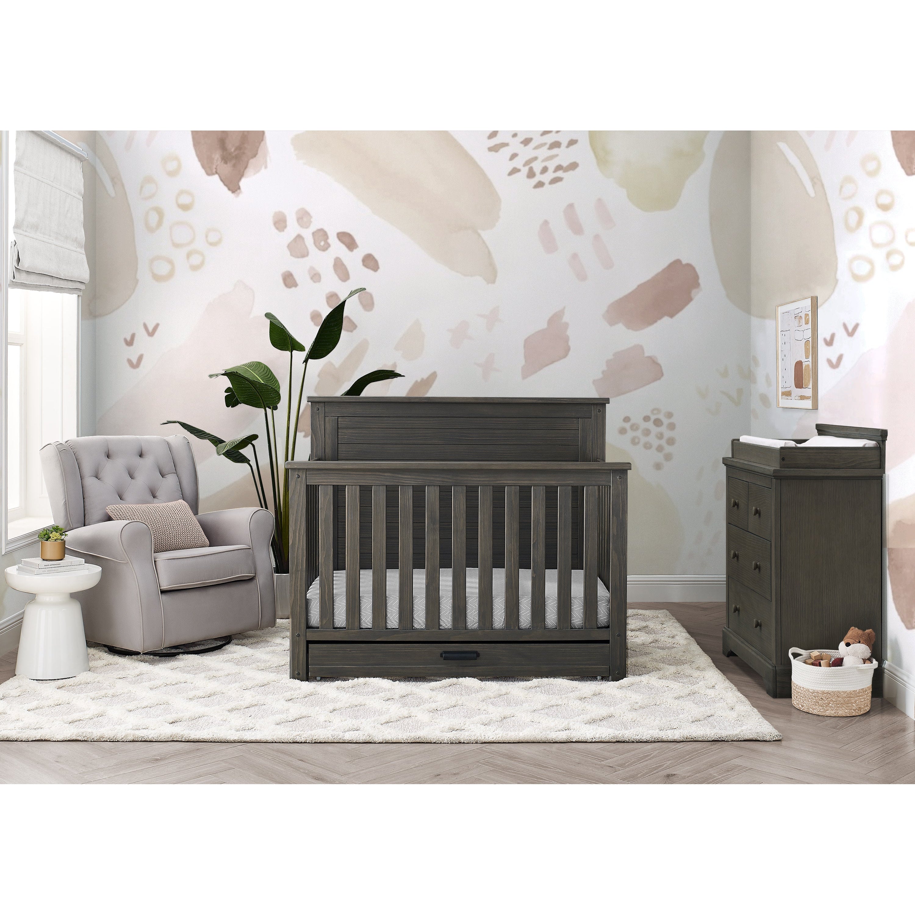 Delta Children Caden 6-in-1 Convertible Crib with Trundle Drawer